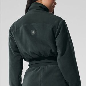 ALO Yoga Women's Charcoal Bomber Jacket